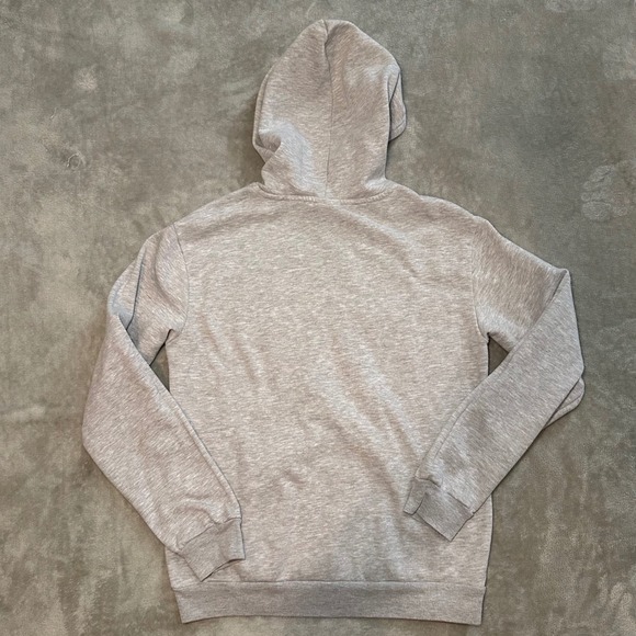 Disney Minnie Mouse Hoodie Women Size M PullOver Embroidered Flowers Floral Gray - Picture 3 of 14